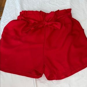Red shorts